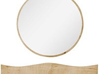 Kaptafel princesse - 82x30x15cm - met spiegel - eikdecor - afbeelding 5 van  6