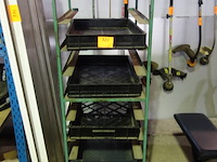 Kar op wielen voor platte bakken - afbeelding 1 van  1