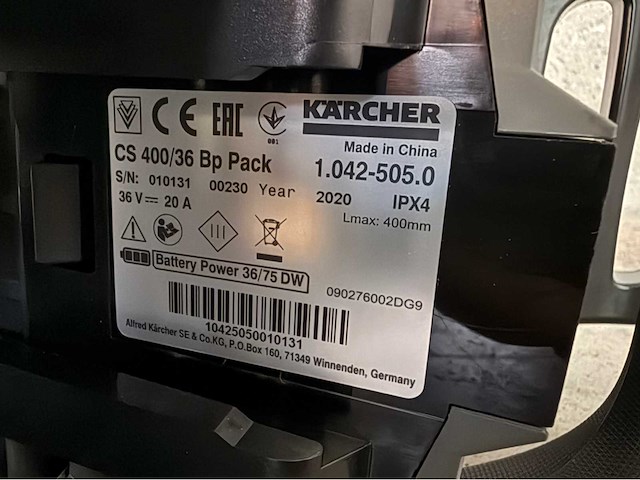 Kärcher cs400/36 accu kettingzaag - afbeelding 3 van  16