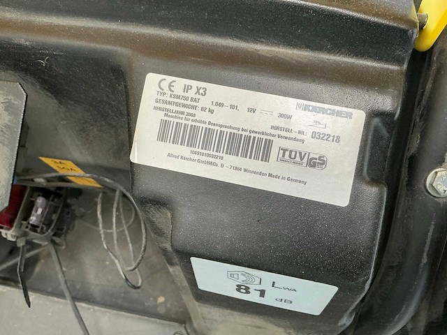 Kärcher ksm750 bat veegmachine - afbeelding 7 van  8