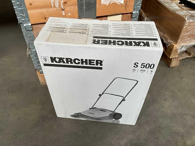 Kärcher s 500 hand veegmachine 16 liter 550 mm, 9kg - afbeelding 1 van  6