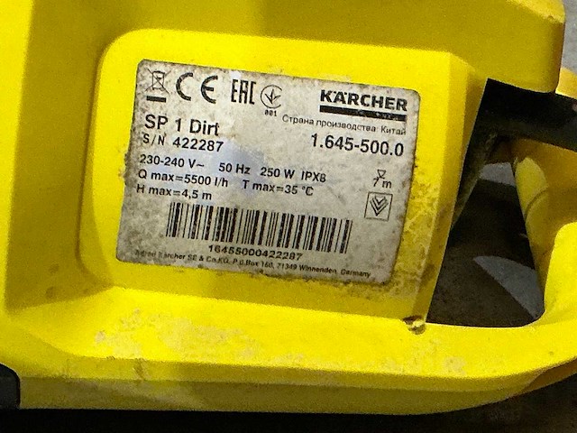 Kärcher sp1 dirt dompelpomp - afbeelding 3 van  3