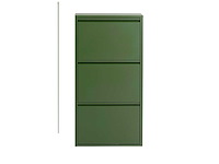 Kare design schoenenkast caruso, olijfgroen, 104×50×15 cm - afbeelding 1 van  3