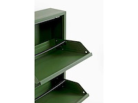 Kare design schoenenkast caruso, olijfgroen, 104×50×15 cm - afbeelding 3 van  3