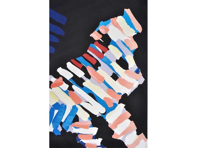 Karel appel - cat of the night - litho - afbeelding 1 van  1