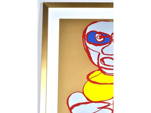 Karel appel - cool luke singing hands - zeefdruk - 1978 - afbeelding 6 van  10