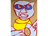 Karel appel - cool luke singing hands - zeefdruk - 1978 - afbeelding 8 van  10