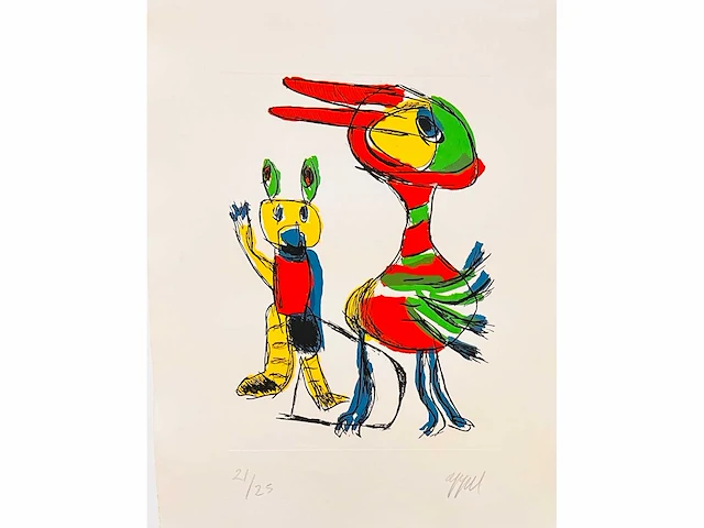 Karel appel - de bon matin - kleurenets - topwerk - afbeelding 1 van  8