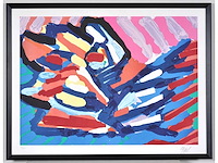Karel appel - head on water - litho - ingelijst