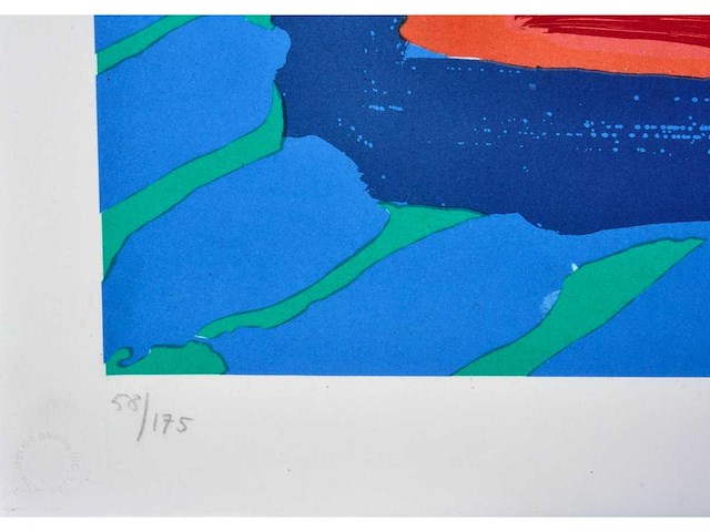 Karel appel - head on water - litho - ingelijst - afbeelding 4 van  6