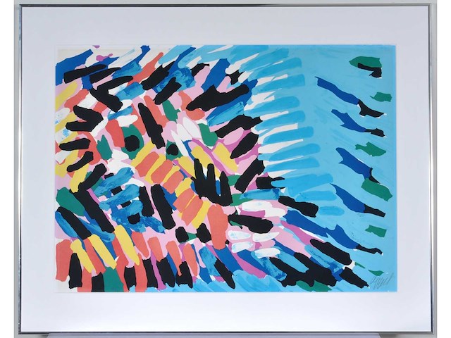 Karel appel - morning face and blue sea - litho - afbeelding 1 van  9