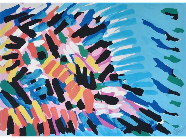 Karel appel - morning face and blue sea - litho - afbeelding 2 van  9