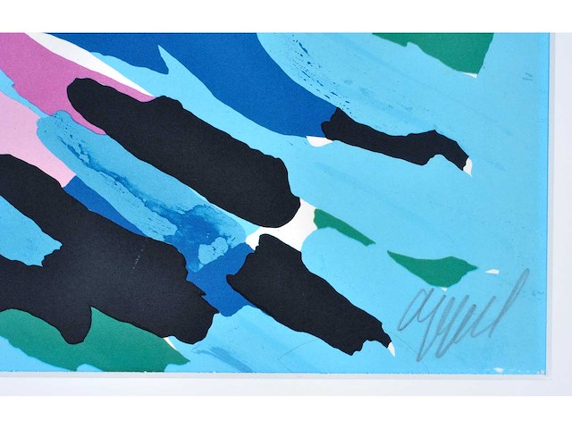 Karel appel - morning face and blue sea - litho - afbeelding 3 van  9