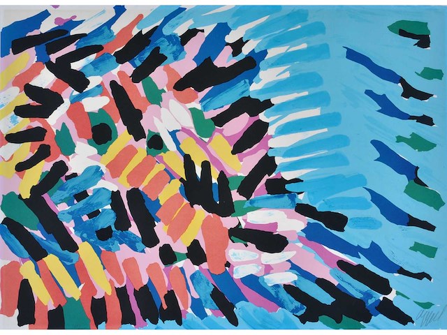 Karel appel - morning face and blue sea - litho - afbeelding 9 van  9