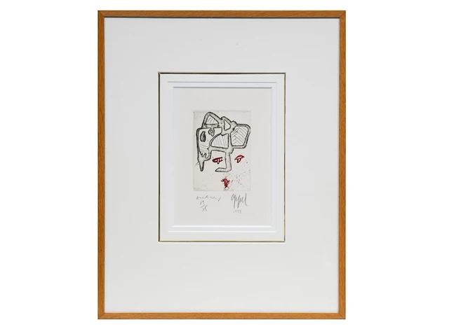 Karel appel (1921-2006) en pierre alechinsky (1927), untitled, 1978, etching, n° 69/75 - afbeelding 2 van  4