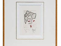 Karel appel (1921-2006) en pierre alechinsky (1927), untitled, 1978, etching, n° 69/75 - afbeelding 2 van  4