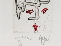 Karel appel (1921-2006) en pierre alechinsky (1927), untitled, 1978, etching, n° 69/75 - afbeelding 4 van  4