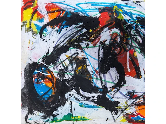 Karel appel (1921-2006), untitled, 1960, oil, gouache, crayon on arches paper 56.3 x 76 cm. (22.17 x 29.92 in.), frame: 80 x 99 cm. (31 1/2 x 38.97 in.) - afbeelding 5 van  6