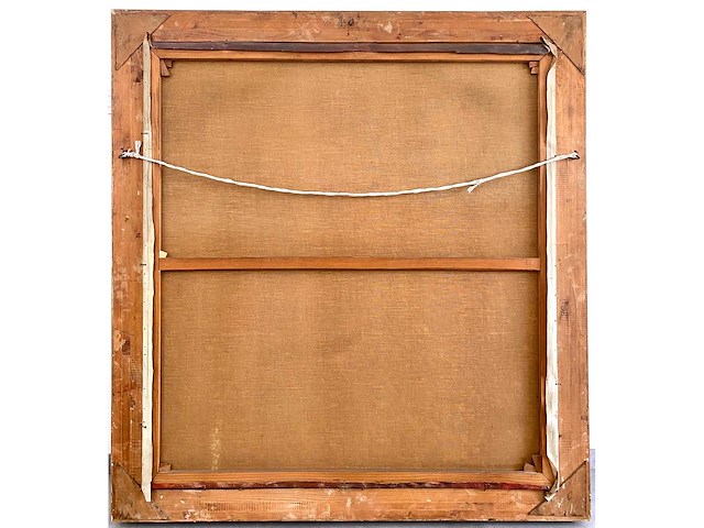 Karel van belle - madonna in bloemenkrans - olie op doek - afbeelding 6 van  14