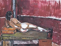 Karel van vlaanderen (1903-1983), reclining nude and a portrait of a girl, oil on canvas 40 x 50 cm. (15 3/4 x 19.67 in.), 23 x 34 cm. (9.06 x 13.39 in.) - afbeelding 5 van  12