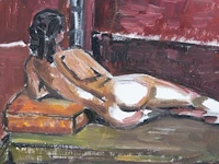 Karel van vlaanderen (1903-1983), reclining nude and a portrait of a girl, oil on canvas 40 x 50 cm. (15 3/4 x 19.67 in.), 23 x 34 cm. (9.06 x 13.39 in.) - afbeelding 8 van  12