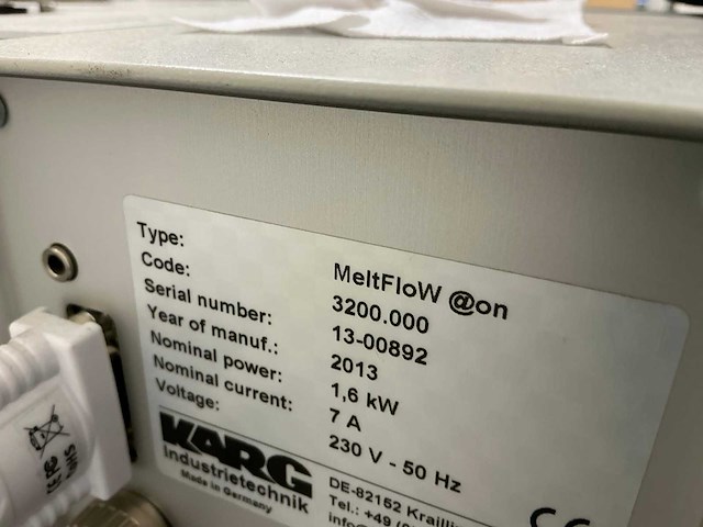 Karg meltflow index tester - afbeelding 5 van  5