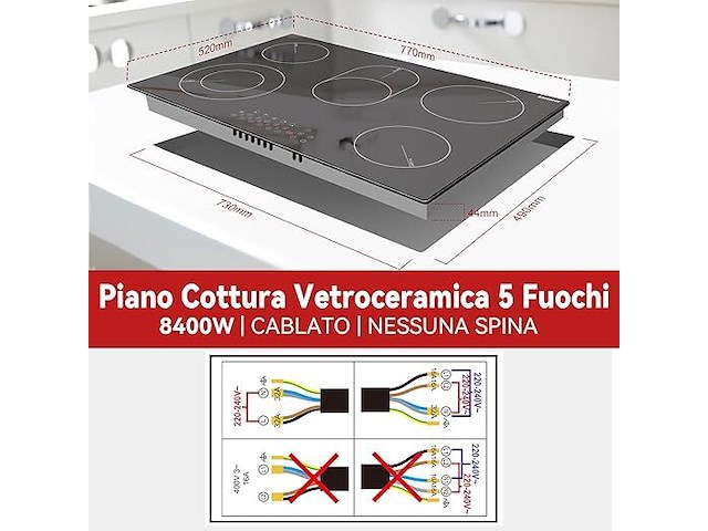 Karinear keramische kookplaat (5 platen) - afbeelding 3 van  7