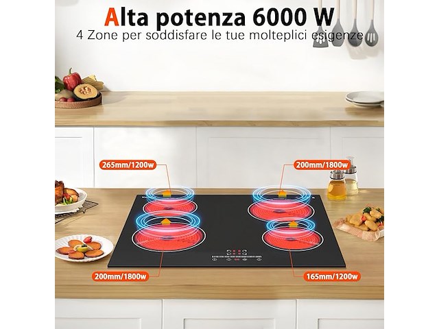 Karinear keramische kookplaat (60 cm) - afbeelding 3 van  6