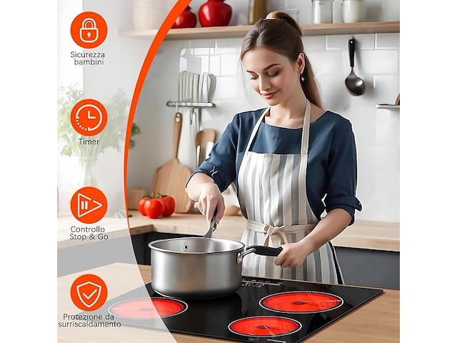 Karinear keramische kookplaat (60 cm) - afbeelding 4 van  6