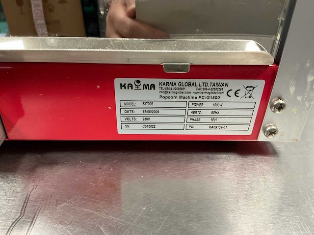 Karma popcornmachine 537005 overige keukenmachines - afbeelding 7 van  7