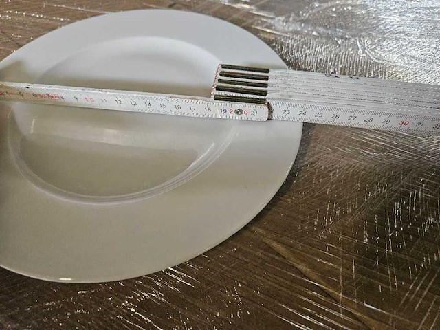 Karolina - amelia - wit plat bord 24cm - afbeelding 2 van  3