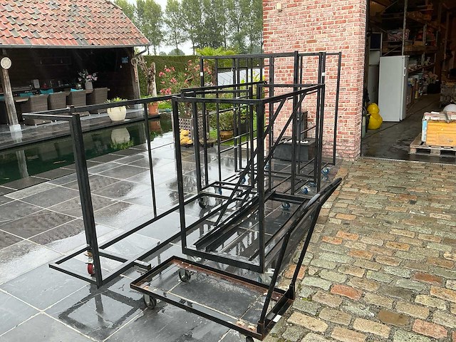 Karren voor statafels, stoelen en krukken (5x) - afbeelding 4 van  4