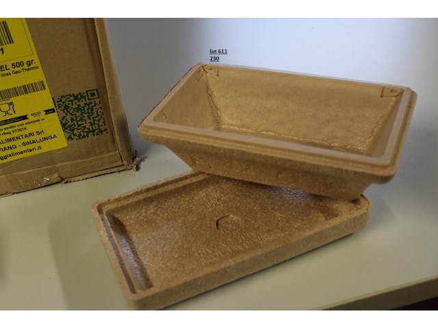 Karton thermic bakjes (biologisch afbreekbaar) - afbeelding 1 van  3