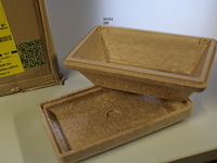 Karton thermic bakjes (biologisch afbreekbaar) - afbeelding 1 van  3