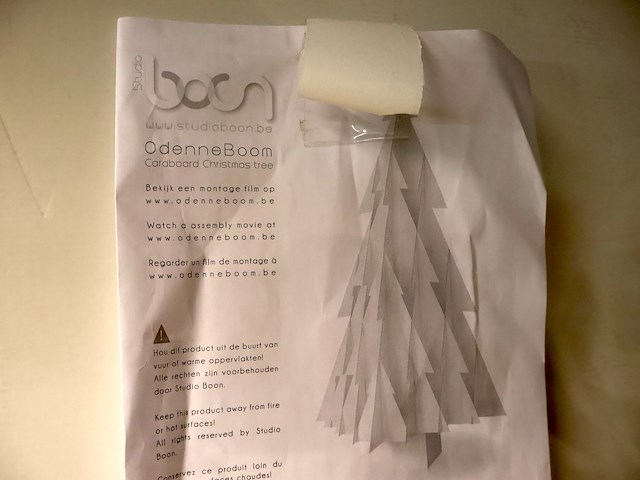 Kartonnen kerstboom - afbeelding 3 van  3