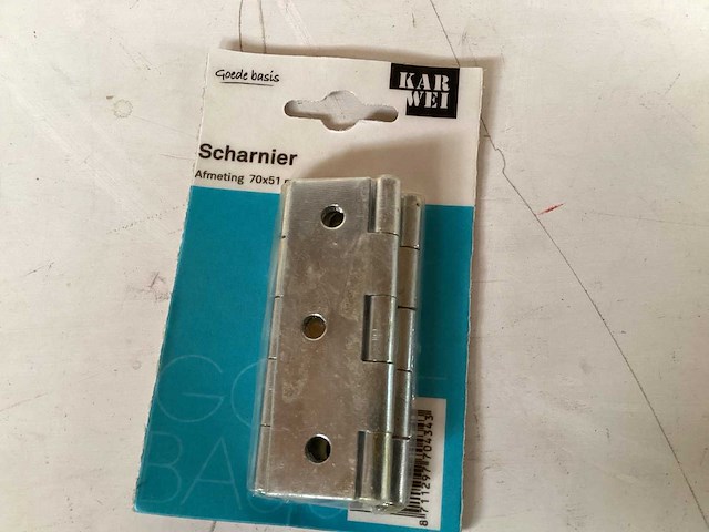 Karwei scharnier 70x51 mm, 3 pack (23x) - afbeelding 1 van  3