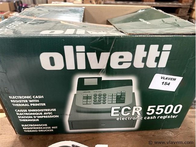 Kasregister, fabr. olivetti, type ecr5500 - afbeelding 1 van  1