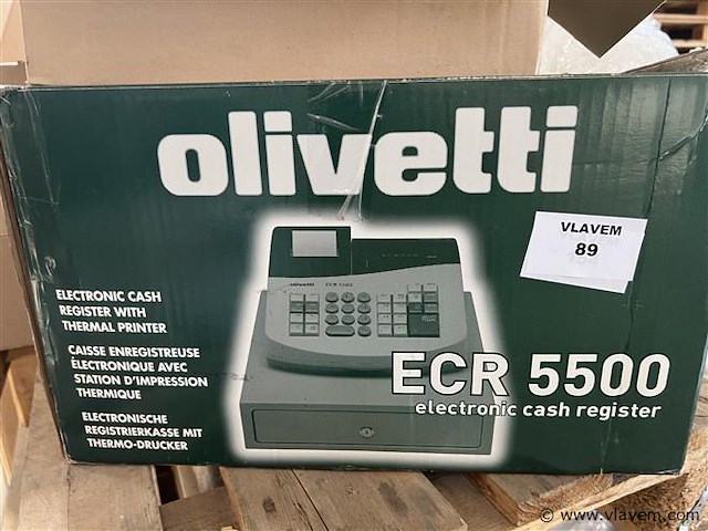 Kasregister, olivetti - afbeelding 1 van  2