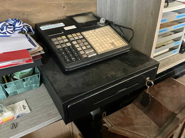 Kassa casio compleet met metalen geldlade - afbeelding 1 van  4