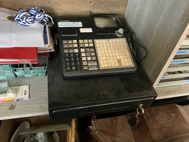 Kassa casio compleet met metalen geldlade - afbeelding 3 van  4