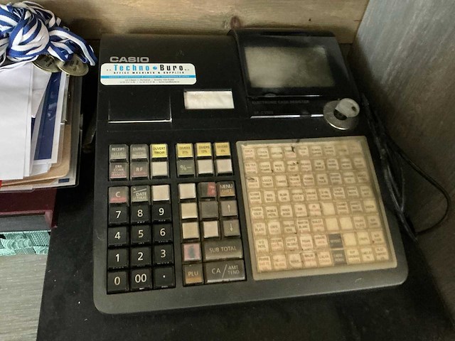 Kassa casio compleet met metalen geldlade - afbeelding 4 van  4