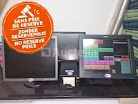 Kassa computer + extra 2 schermen en ticketprinter - afbeelding 2 van  2