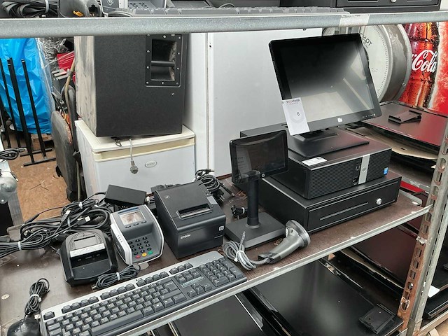 Kassaregister betaalautomaat,geldlade,scanner en monitor - afbeelding 1 van  5