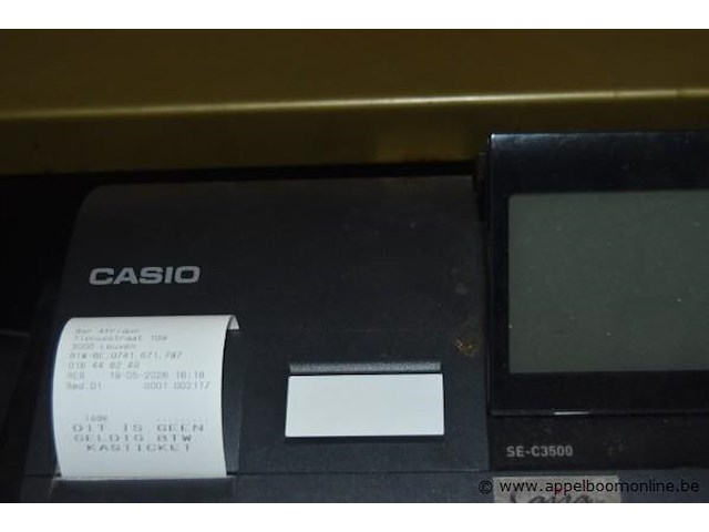 Kassasysteem, casio, se-c3500, werking niet gekend - afbeelding 2 van  2