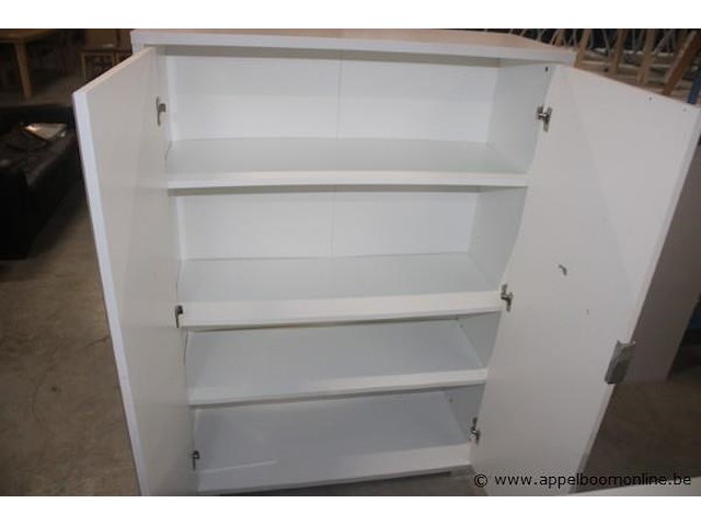 Kast 2 deuren hoogglans wit - afbeelding 2 van  2