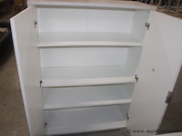 Kast 2 deuren hoogglans wit - afbeelding 2 van  2