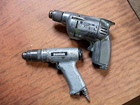 Kast 9_ 2 boormachines in aluminium en flesje aluminium - afbeelding 2 van  2