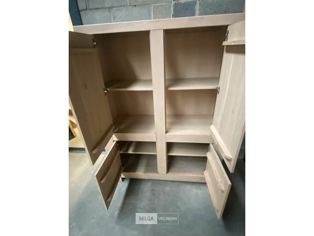 Kast eik natuur met 4 deuren - afbeelding 3 van  3