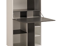 Kast flip 80cm 2 deuren - grijs/wit - afbeelding 3 van  4