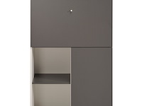 Kast flip 80cm 2 deuren - grijs/wit - afbeelding 4 van  4